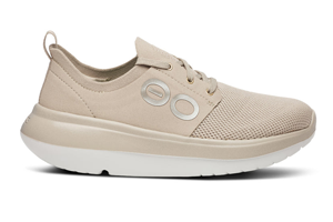 OOFOS Women's OOmy Stride - White & Nomad