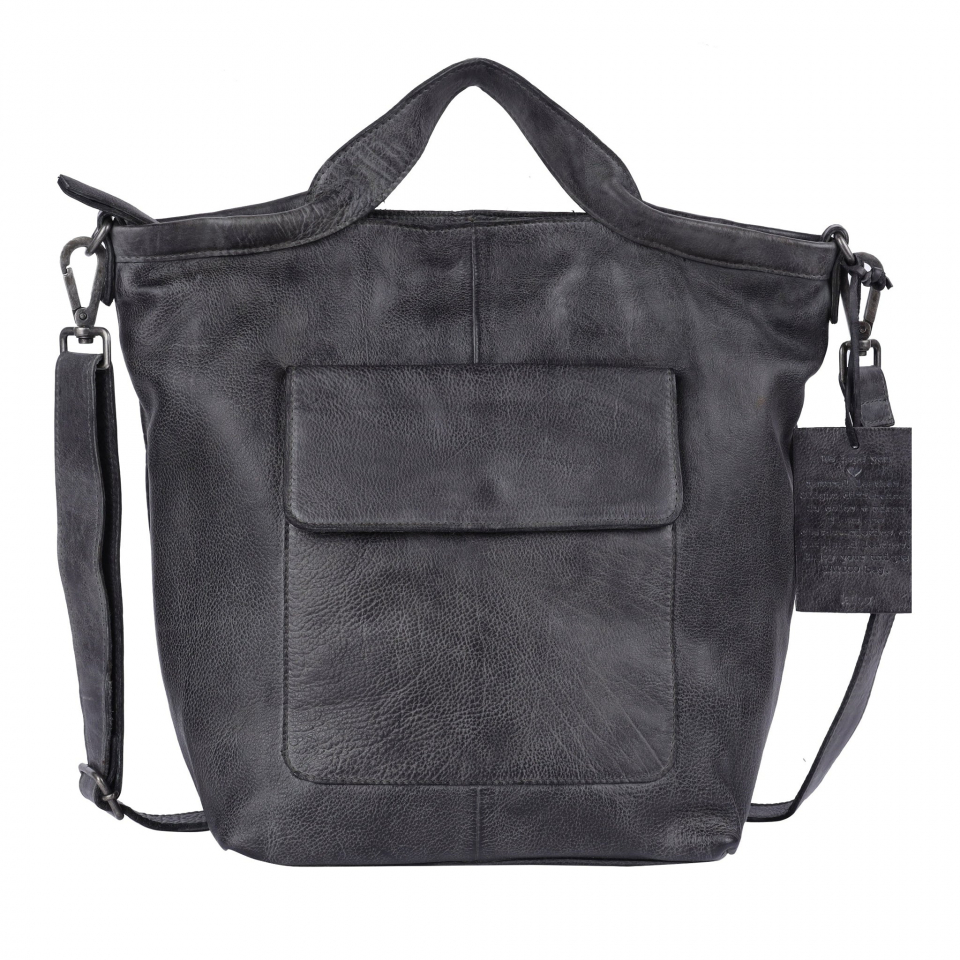 Latico Bianca Leather Crossbody Bag: Black