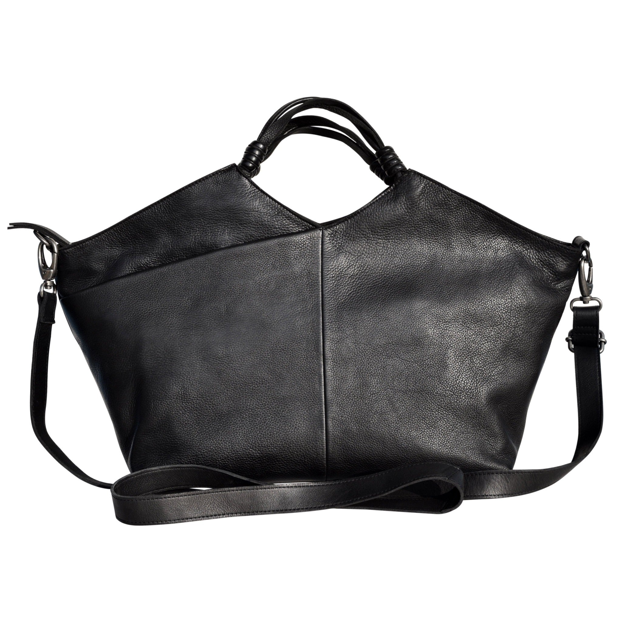 Latico Nelly Leather Crossbody Bag: Black