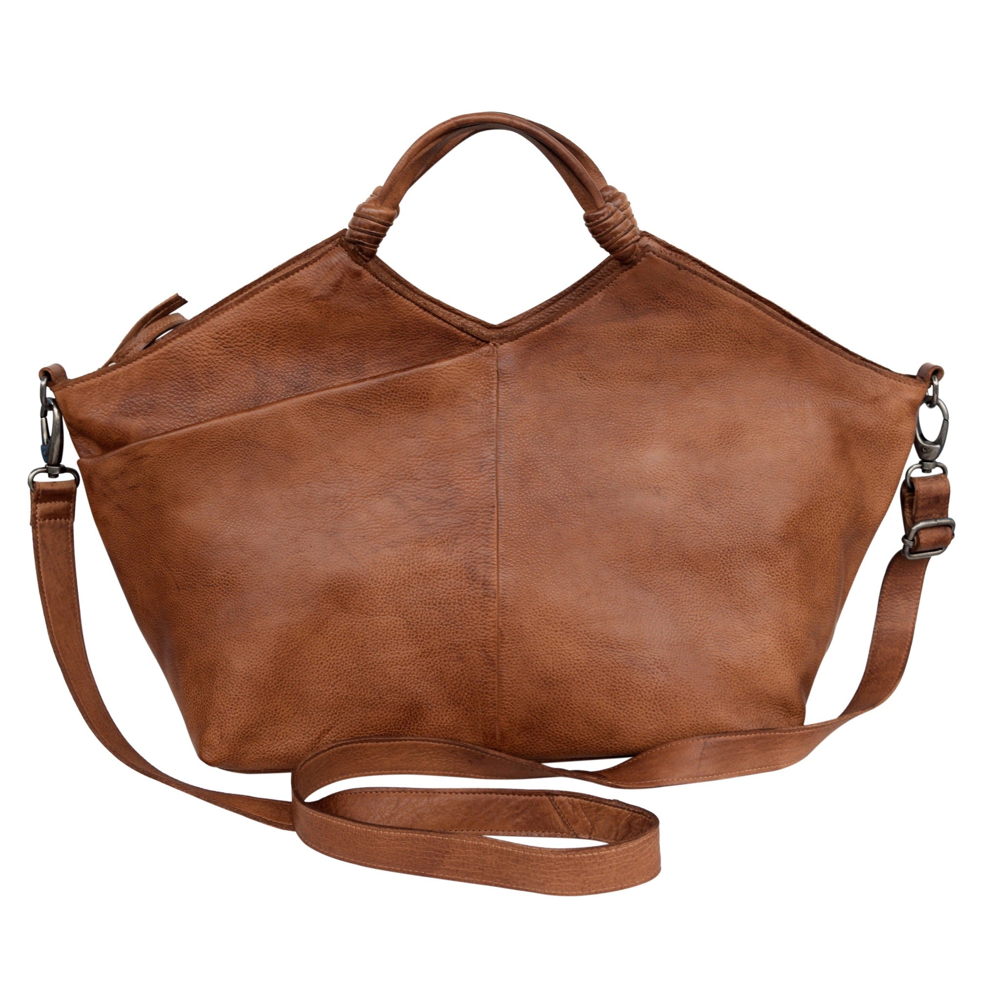 Latico Nelly Leather Crossbody Bag: Cognac