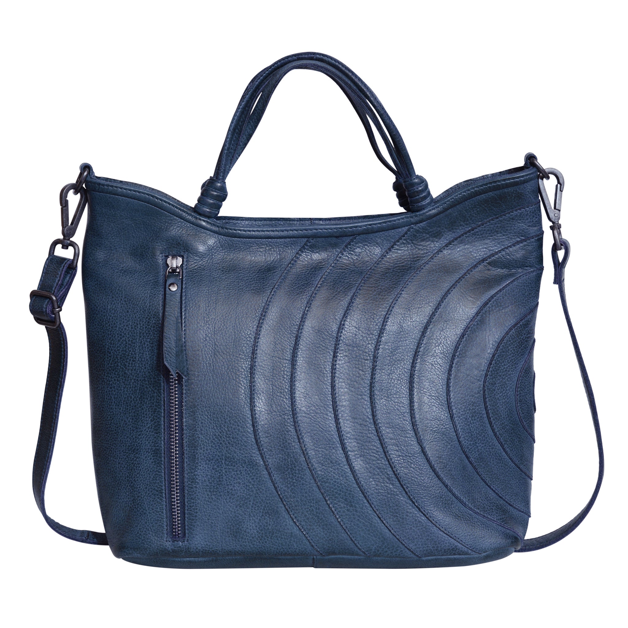 Latico Joplin Leather Tote & Crossbody Bag: Denim