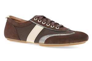 Dansko Milana: Chocolate Pewter Suede Flat