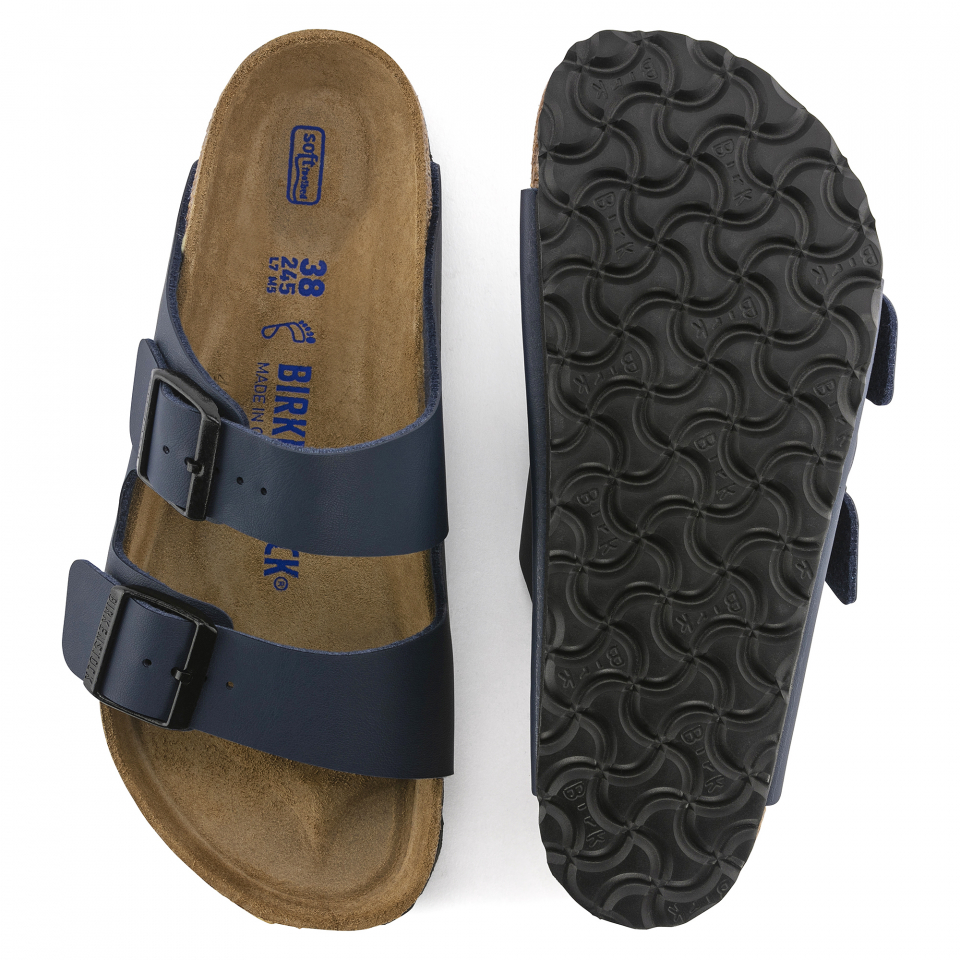 Birkenstock Arizona Soft Footbed Birko-Flor: Blue