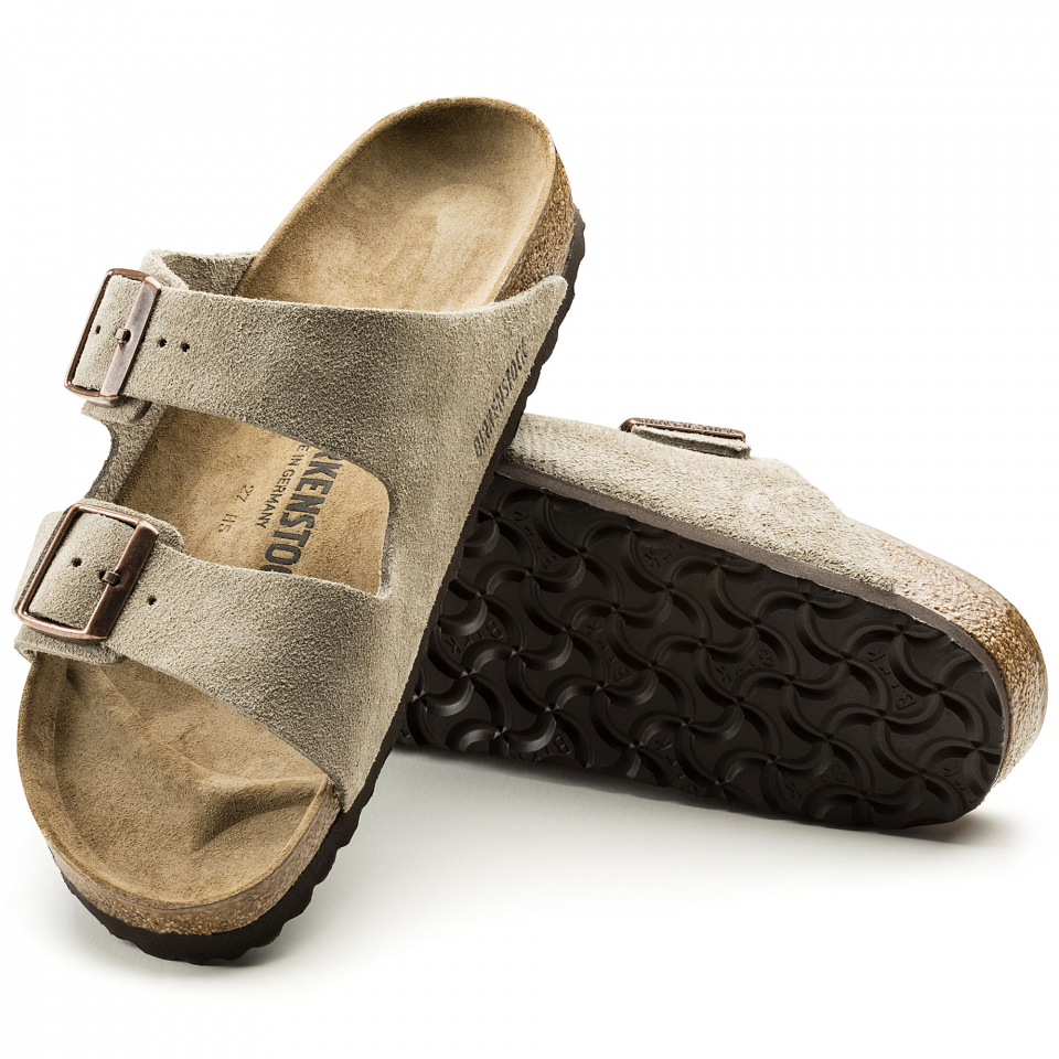 Birkenstock Arizona Suede Leather: Taupe