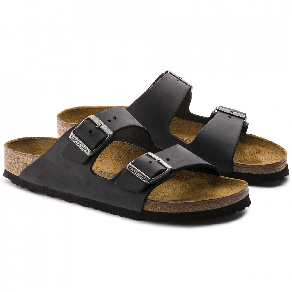 Birkenstock Arizona Oiled Leather: Black