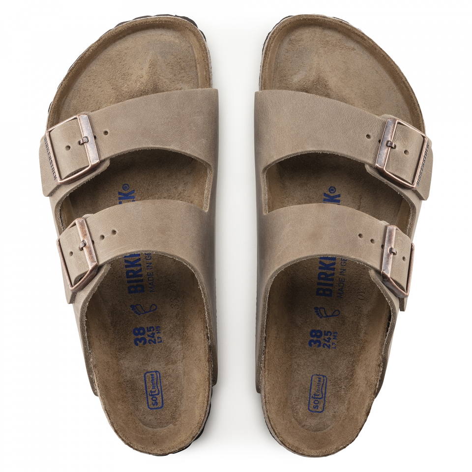 tobacco brown birkenstock Birkenstock Arizona Soft Footbed Oiled Leather: Tobacco Brown