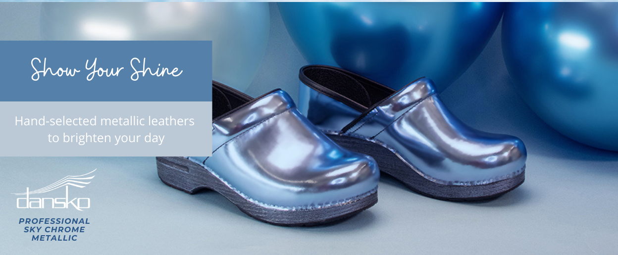 Dansko Professional: Sky Chrome Metallic