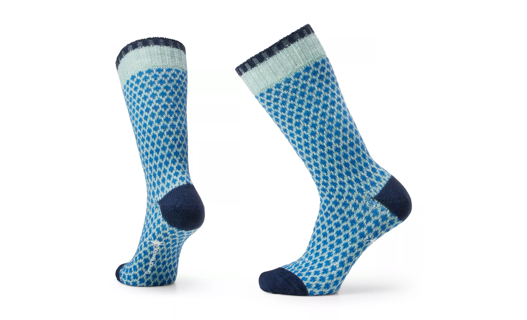 Smartwool Everyday Popcorn Polka Dot Full Cushion Crew Socks: Frosty Green