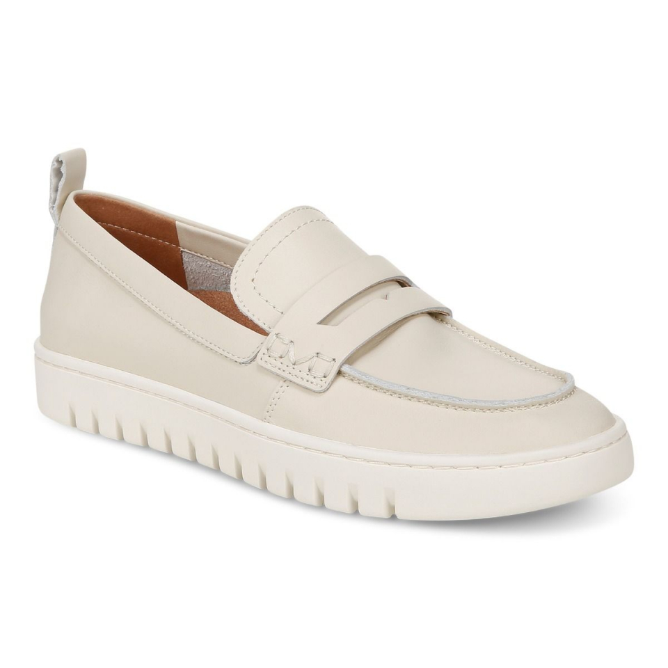 Cream Leather Loafers Marietta Cream Patent Leather Loafers | ALOHAS main image 4
