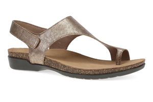 Dansko Reece Sandal: Bronze Metallic