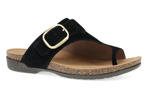 Dansko Rylee: Black Suede Sandal