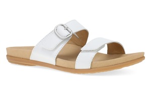 Dansko Justine: White Calf Sandal