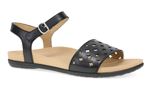 Dansko Jodie: Black Calf Sandal
