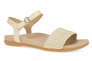 Dansko Jodie: Vanilla Woven Sandal