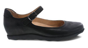 Dansko Marcella: Black Burnished Nubuck