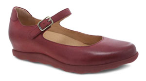 Dansko Marcella: Red Burnished Nubuck