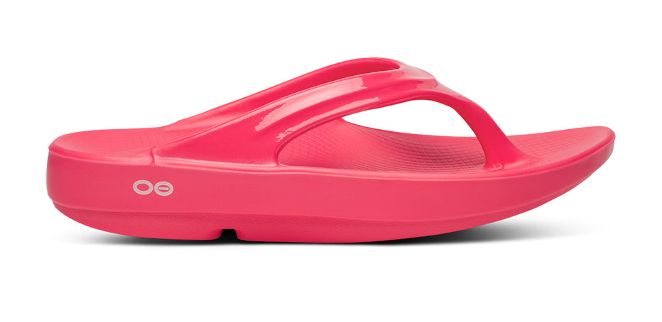 OOFOS Women's OOLALA Sandal: Neon Berry