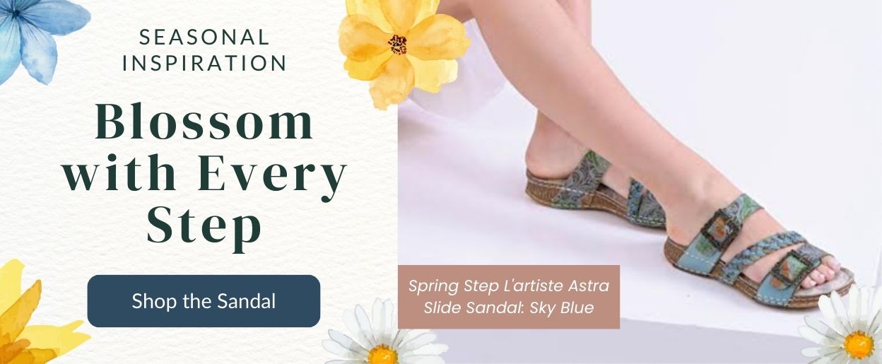 Spring Step L'artiste Astra Slide Sandal: Sky Blue