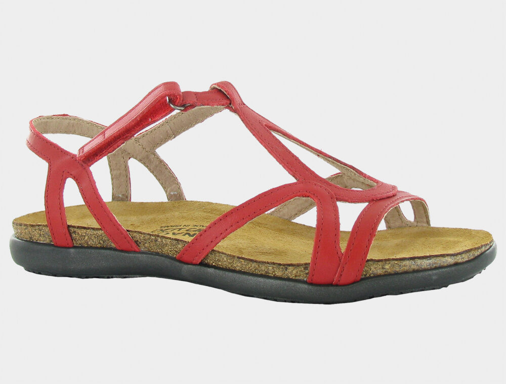 Naot Elegant Flats Dorith: Kiss Red Lthr