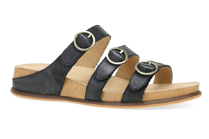 Dansko Campbell: Black Multi Sandal