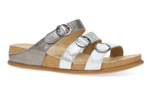 Dansko Campbell: Pewter Multi Sandal