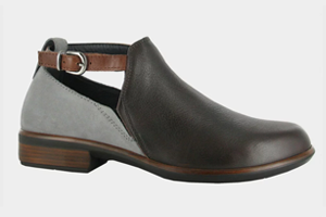 Naot Kamsin: Soft Brown Lthr/Smoke Gray Nubuck/Soft Maple Lthr