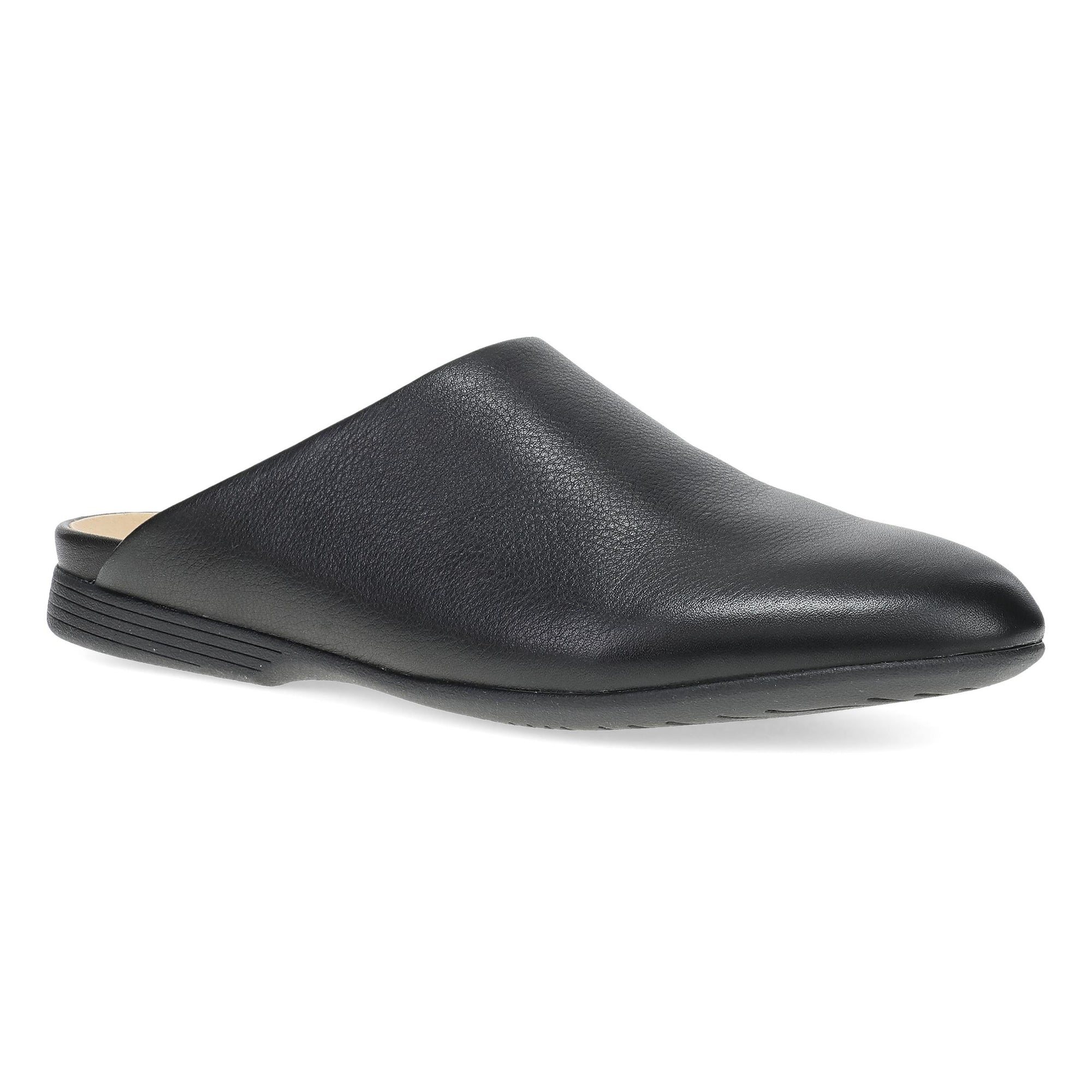 Dansko Lysa: Black Leather Mule