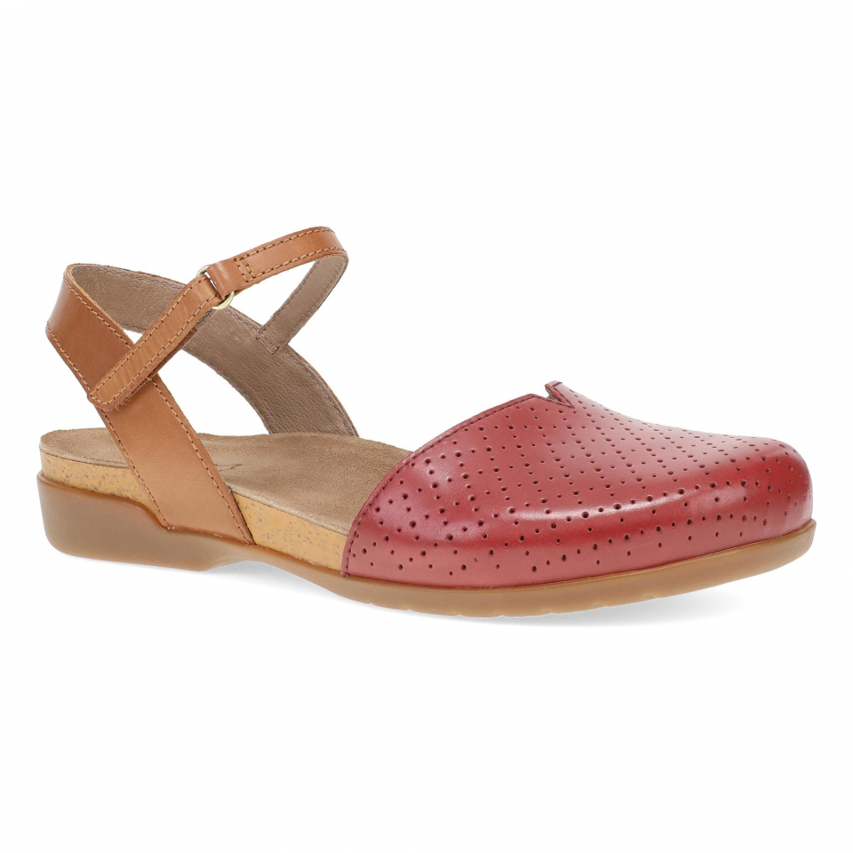Dansko Rowan: Red Leather Mary Jane, 6025645300