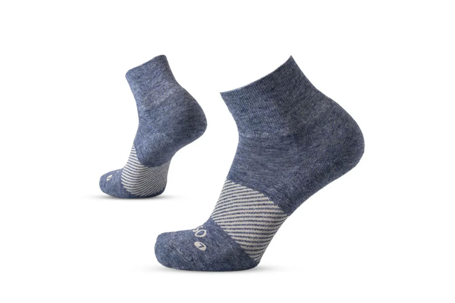 OS1st Socks Wicked Comfort Merino Wool 1/4 Crew: Denim