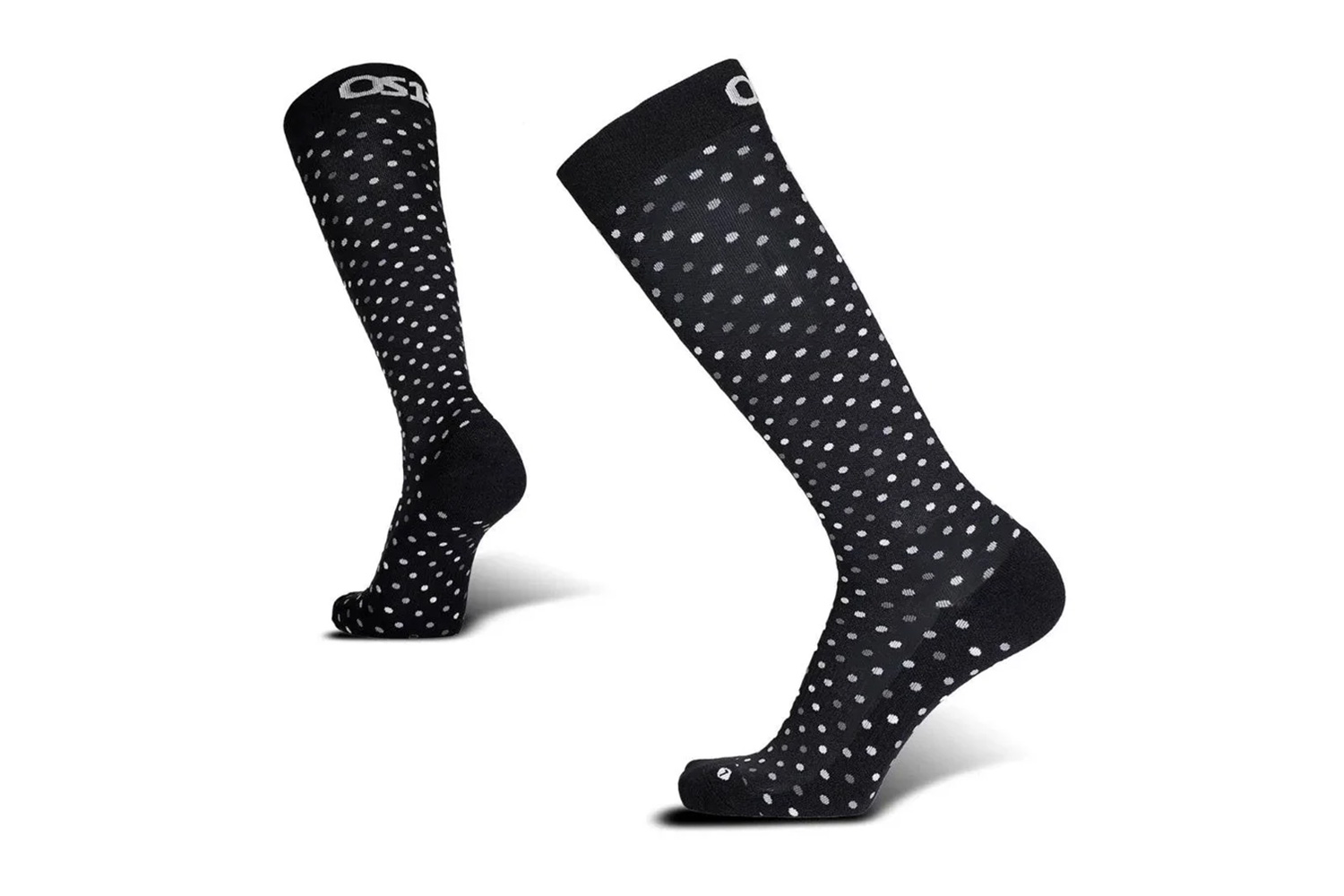 OS1st Wellness Compression Travel Socks: Black Dots