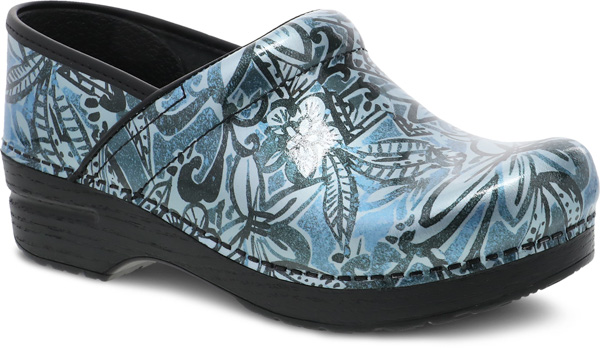 Dansko Professional: Denim Floral Patent
