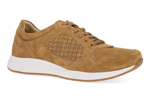 Dansko Catie: Tan Suede Sneaker
