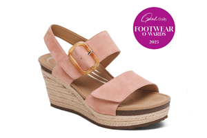 Aetrex Ashley Arch Support Wedge: Rose