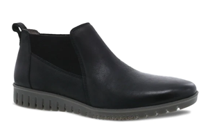 Dansko Louisa: Black Burnished Calf