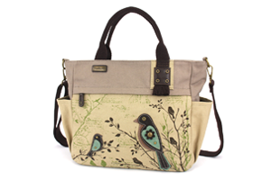 Chala Canvas Print Pocket Tote - Bird