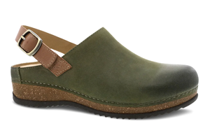 Dansko Merrin: Olive Burnished Suede