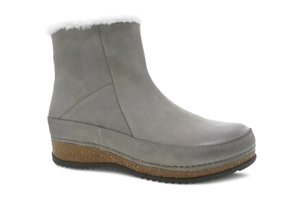 Dansko Mitzy: Stone Burnished Suede Boot
