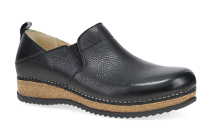 Dansko Meara Black Waxy Milled Clog