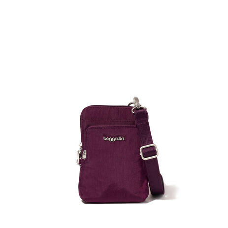 Baggallini Securtex Anti-Theft Activity Crossbody Bag Mulberry