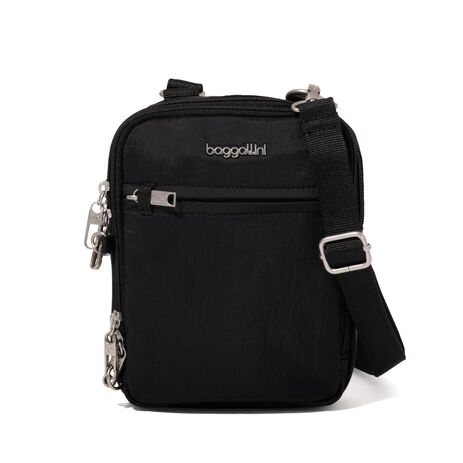 Baggallini Securtex Anti-Theft Mini Everything Crossbody: Black