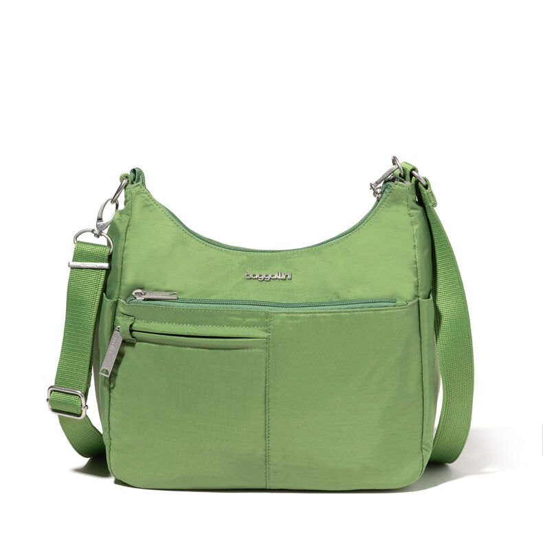 Baggallini Securtex Anti-Theft Free Time Crossbody Bag - Moss