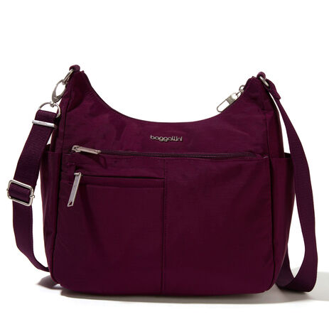 Baggallini Securtex Anti-Theft Free Time Crossbody Bag Mulberry