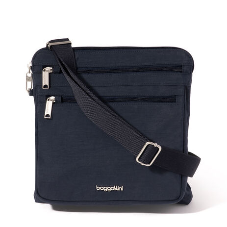 Baggallini Securtex Anti-Theft Large Crossbody: French Navy