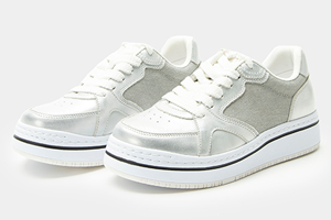 Alegria Alyster Shimmer Silver Shoe