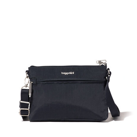 Baggallini Securtex Anti-Theft Memento Crossbody Bag: French Navy