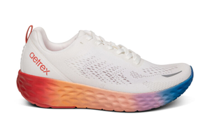 Aetrex Danika Lace Up Sneaker: White Ombre