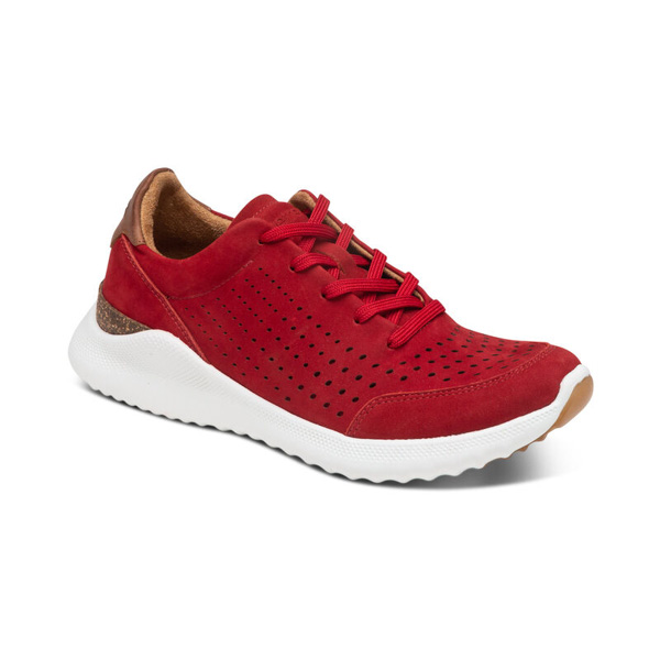 Aetrex Laura Arch Support Sneaker: Red