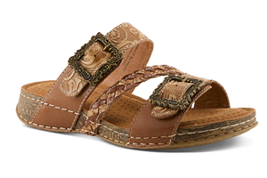 Spring Step L'artiste Astra Slide Sandal: Tan
