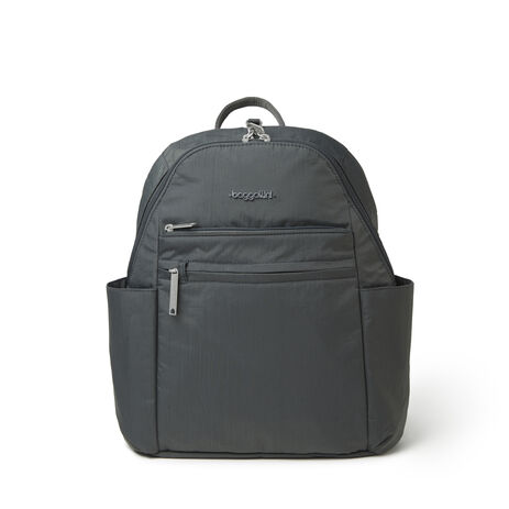 Baggallini Securtex Anti-Theft Vacation Backpack Charcoal