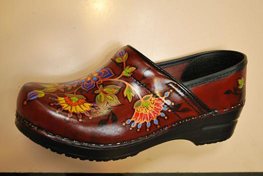 painted dansko clogs